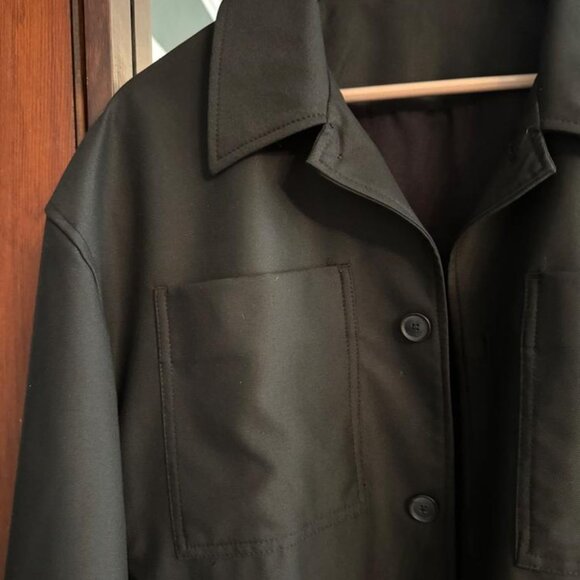 ZARA - BOXY FIT OVERSHIRT - SZ MEDIUM - Picture 2 of 6